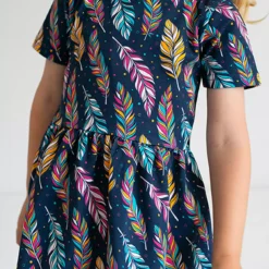 FRED & NOAH Navy Feather Dress 3-4 Years -Chic Elixir Sales Store tuc143427618 Navy R Z004A