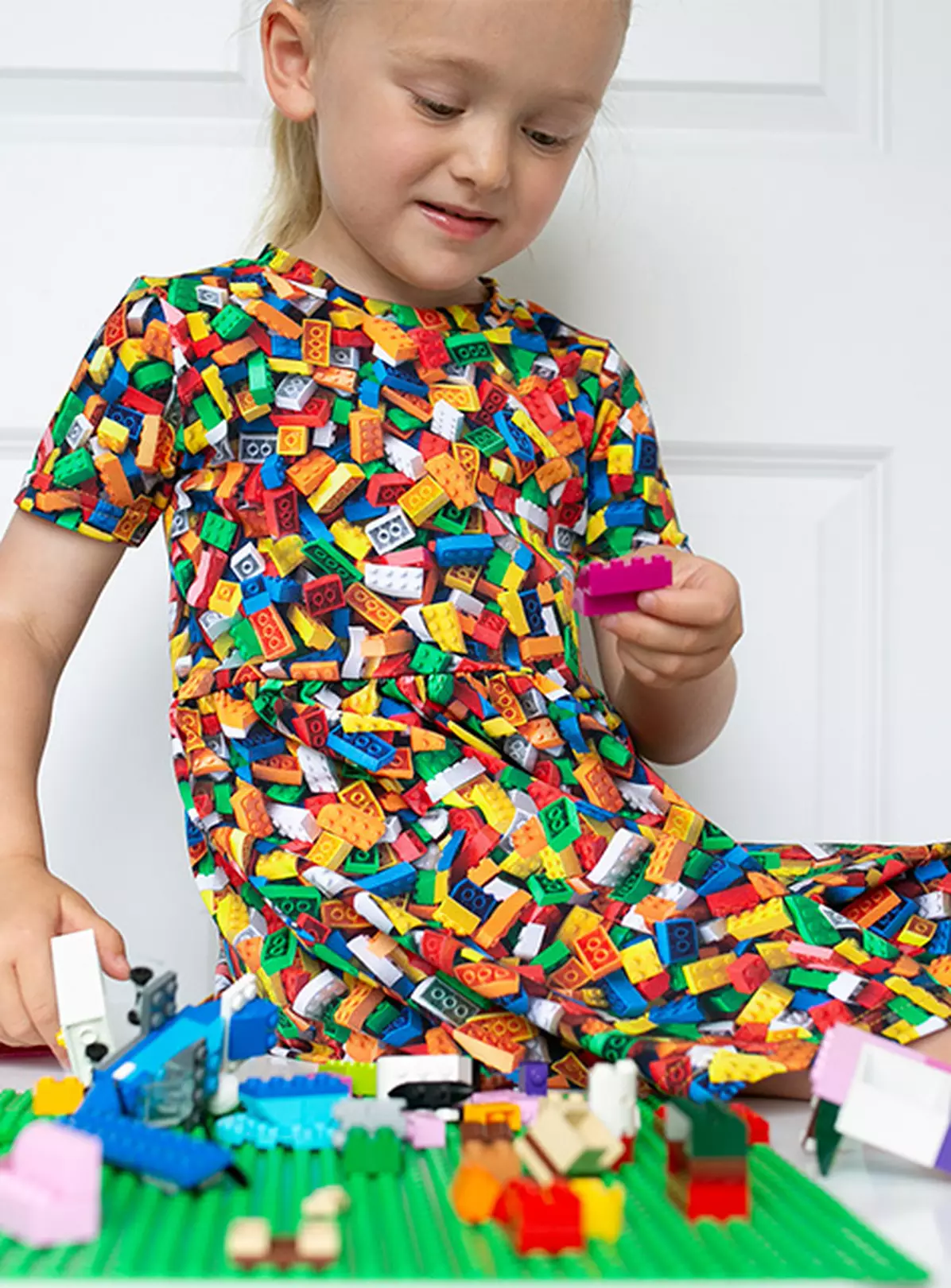 FRED & NOAH Bricks Dress 4-5 Years 3 FRED & NOAH Bricks Dress 4-5 Years