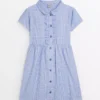 Blue Gingham Back Bow Generous Fit School Dress 6 Years -Chic Elixir Sales Store tuc143436063 Blue R Z001A