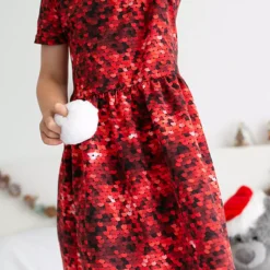 FRED & NOAH Red Sequin Dress 2-3 Years -Chic Elixir Sales Store tuc143443896 Red R Z004A