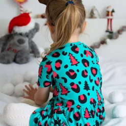 FRED & NOAH Xmas Trees Leopard Dress 4-5 Years -Chic Elixir Sales Store tuc143444573 Multi20Coloured R Z003A