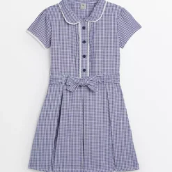 Navy Gingham Dress With Ease Classic School Dress 10 Years