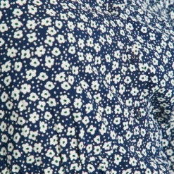 Navy Floral Midi Tea Dress 16L -Chic Elixir Sales Store tuc143447467 Navy R Z003A