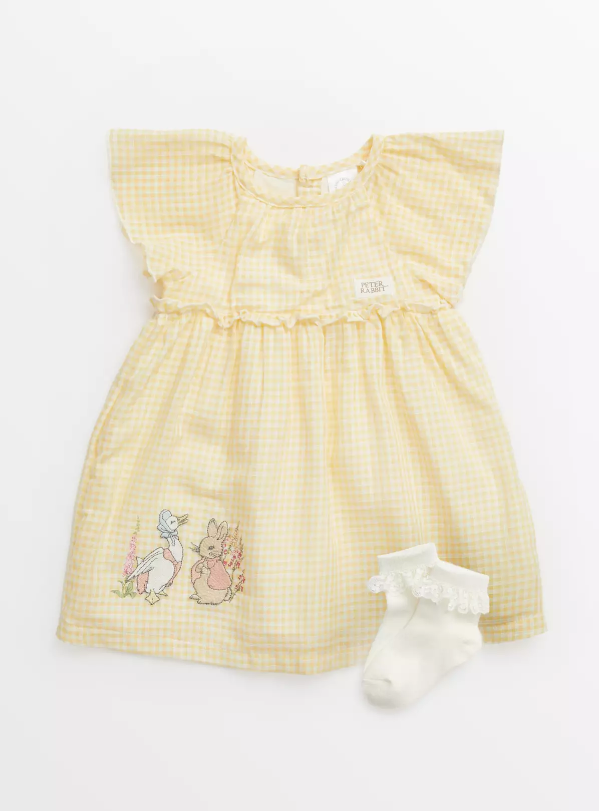 Peter Rabbit Yellow Dress & Socks 12-18 Months 3 Peter Rabbit Yellow Dress & Socks 12-18 Months