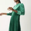 FINERY Martina Velvet Dress 16 1 FINERY Martina Velvet Dress 16 -Chic Elixir Sales Store tuc143501689 Green R Z004A