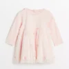 Pink Long Sleeve Floral Tulle Party Dress 3-6 Months 2 Pink Long Sleeve Floral Tulle Party Dress 3-6 Months -Chic Elixir Sales Store tuc143503166 Pink R Z001A 2