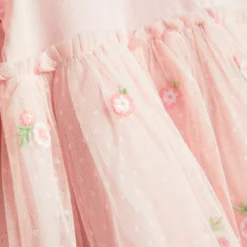 Pink Long Sleeve Floral Tulle Party Dress 3-6 Months 5 Pink Long Sleeve Floral Tulle Party Dress 3-6 Months -Chic Elixir Sales Store tuc143503166 Pink R Z002A 2
