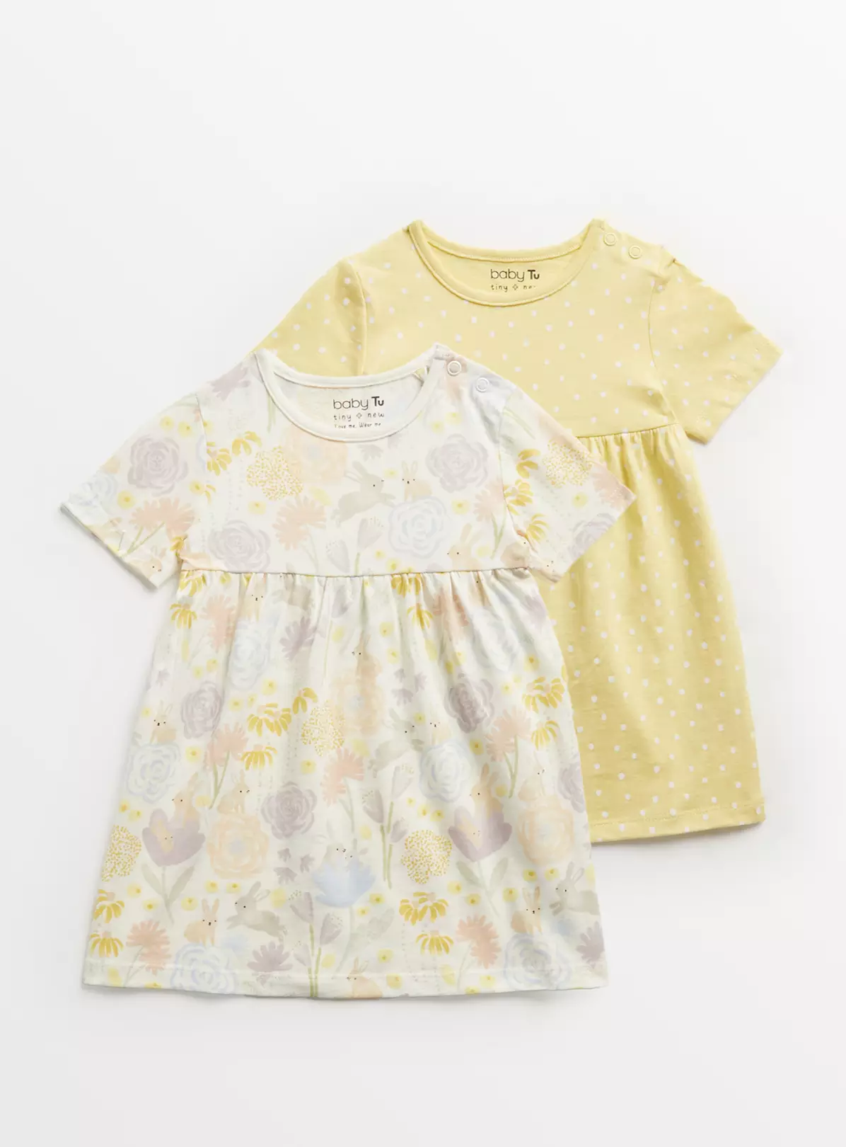 Pastel Jersey Dress 2 Pack 3-6 Months 4 Pastel Jersey Dress 2 Pack 3-6 Months - Image 2