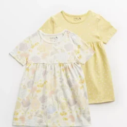 Pastel Jersey Dress 2 Pack 6-9 Months -Chic Elixir Sales Store tuc143503975 Multi20Coloured R Z001A 4