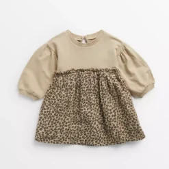 Leopard Print Twofer Dress 3-6 Months