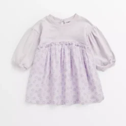 Lilac Floral Sweatshirt Dress 6-9 Months -Chic Elixir Sales Store tuc143523407 Lilac R Z001A 3