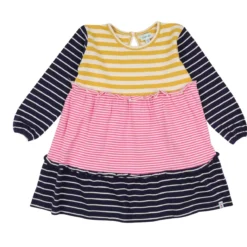 LILLY + SID GOTS Multi Stripe Tiered Dress 3-4 Years -Chic Elixir Sales Store tuc143537059 Multi20Coloured R Z002A