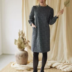 THOUGHT Alvarra Organic Cotton Printed Tunic Dress 6 -Chic Elixir Sales Store tuc143541859 Black R Z001A 1