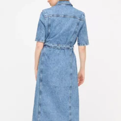 Blue Denim Midi Shirt Dress 20 -Chic Elixir Sales Store tuc143638765 Blue R Z004A