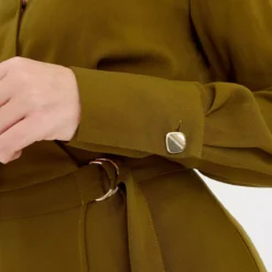 Khaki Wrap Buckle Midaxi Dress 18 -Chic Elixir Sales Store tuc143676761 Khaki R Z003A