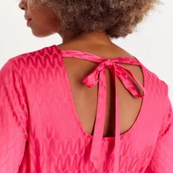 Pink Jacquard Satin Mini Dress 10 8 Pink Jacquard Satin Mini Dress 10 -Chic Elixir Sales Store tuc143677457 Pink R Z003A