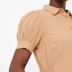 Stone Linen Midaxi Shirt Dress 18 -Chic Elixir Sales Store tuc143700485 Stone R Z003A