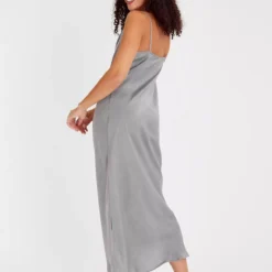 Silver Satin Cami Dress 20