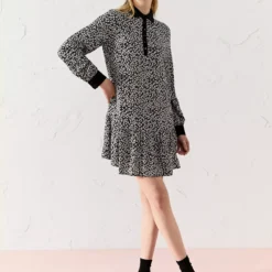 EVERBELLE Dots Floral Print Mini Shirt Dress 22 -Chic Elixir Sales Store tuc143737771 Multi20Coloured R Z001A