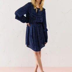 EVERBELLE Contrast Binding Frill Detail Mini Dress 8 -Chic Elixir Sales Store tuc143739662 Multi20Coloured R Z001A 1