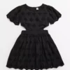 Black Cut Out Broderie Woven Dress 12 Years -Chic Elixir Sales Store tuc143770766 Black R Z001A 9