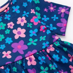 Blue Floral Jersey Dress 1-2 Years -Chic Elixir Sales Store tuc143787875 Multi20Coloured R Z002A
