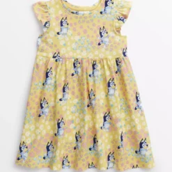 Bluey Jersey Yellow Short Sleeve Dress 1-2 Years 5 Bluey Jersey Yellow Short Sleeve Dress 1-2 Years -Chic Elixir Sales Store tuc143788624 Yellow R Z001A