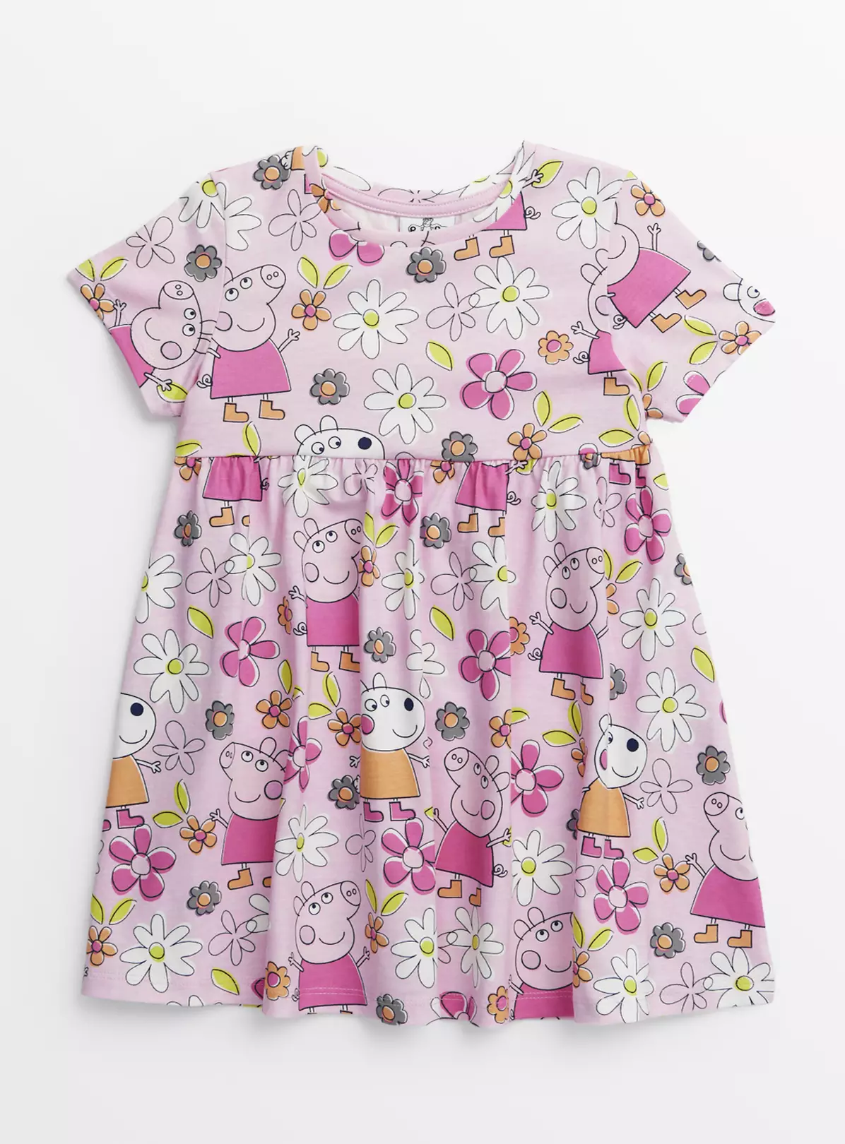 Peppa Pig Pink Floral Jersey Dress 1-2 Years 3 Peppa Pig Pink Floral Jersey Dress 1-2 Years
