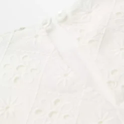 White Broderie Woven Dress 13 Years