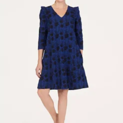 THOUGHT Simone Organic Cotton Broderie Shift Dress 18 -Chic Elixir Sales Store tuc143791284 Dark20Blue R Z002A 1