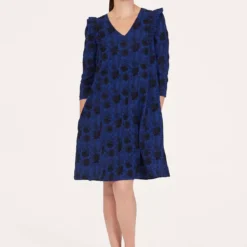 THOUGHT Simone Organic Cotton Broderie Shift Dress 18 -Chic Elixir Sales Store tuc143791284 Dark20Blue R Z005A 1