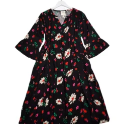 BURGS Mineshope Midi Dress 18 -Chic Elixir Sales Store tuc143810553 Black R Z005A