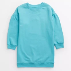 Turquoise Sweatshirt Dress 5 Years