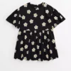 Black Daisy Print Short Sleeve Jersey Dress 14 Years -Chic Elixir Sales Store tuc143864113 Multi20Coloured R Z001A 5