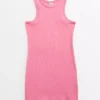 Pink Ribbed Jersey Dress 7 Years -Chic Elixir Sales Store tuc143885387 Pink R Z001A 2