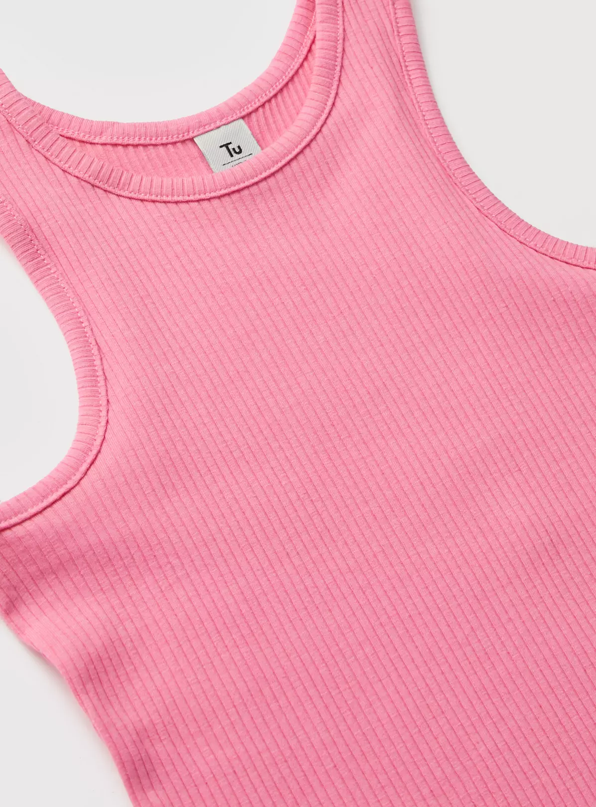 Pink Ribbed Jersey Dress 10 Years 4 Pink Ribbed Jersey Dress 10 Years - Image 2