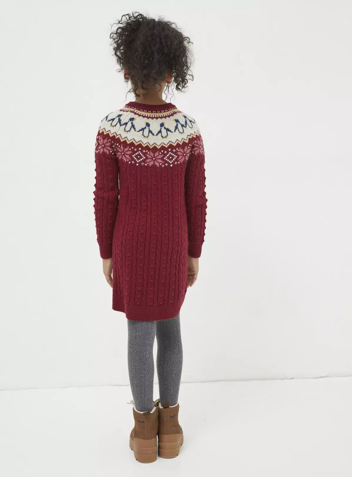 FATFACE Penguin Knitted Jumper Dress 3-4 Years 3 FATFACE Penguin Knitted Jumper Dress 3-4 Years