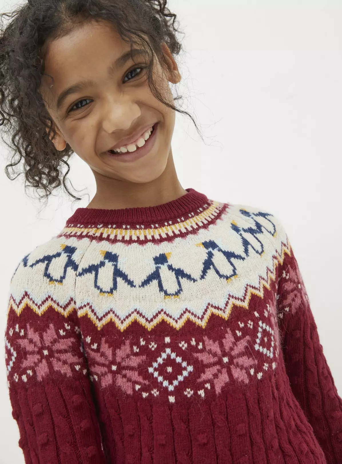 FATFACE Penguin Knitted Jumper Dress 3-4 Years 5 FATFACE Penguin Knitted Jumper Dress 3-4 Years - Image 3