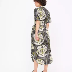 Resort Palm Print Midaxi Shirt Dress 14L 9 Resort Palm Print Midaxi Shirt Dress 14L -Chic Elixir Sales Store tuc143938266 Multi20Coloured R Z004A