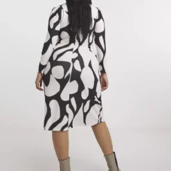 SIMPLY BE Mono Ruched Midi Dress 16 -Chic Elixir Sales Store tuc144034402 Multi20Coloured R Z002A