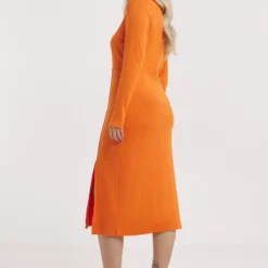 SIMPLY BE Orange Midi Dress 28 -Chic Elixir Sales Store tuc144037726 Orange R Z002A