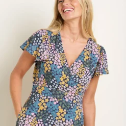 BRAKEBURN Wildflower Meadow Wrap Dress 14 -Chic Elixir Sales Store tuc144065305 Multi20Coloured R Z005A