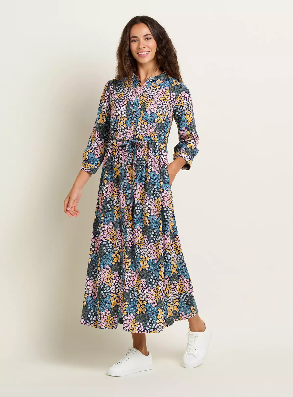 BRAKEBURN Wildflower Meadow Shirt Dress 12