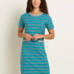 BRAKEBURN Bridport Stripe Dress 20 -Chic Elixir Sales Store tuc144098431 Blue R Z001A