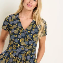 BRAKEBURN Luna Wrap Dress 14 -Chic Elixir Sales Store tuc144107229 Navy R Z003A