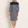 BRAKEBURN West Bay Stripe Dress 12 -Chic Elixir Sales Store tuc144107755 Navy R Z002A