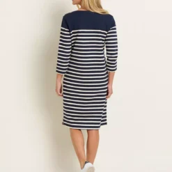 BRAKEBURN West Bay Stripe Dress 12