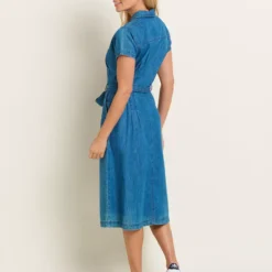BRAKEBURN Betsy Shirt Dress 14 -Chic Elixir Sales Store tuc144108598 Blue R Z002A