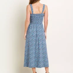 BRAKEBURN Brushed Camo Maxi Dress 18 -Chic Elixir Sales Store tuc144110858 Blue R Z002A
