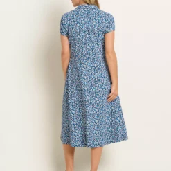 BRAKEBURN Brushed Camo Shirt Dress 20 -Chic Elixir Sales Store tuc144111017 Blue R Z002A